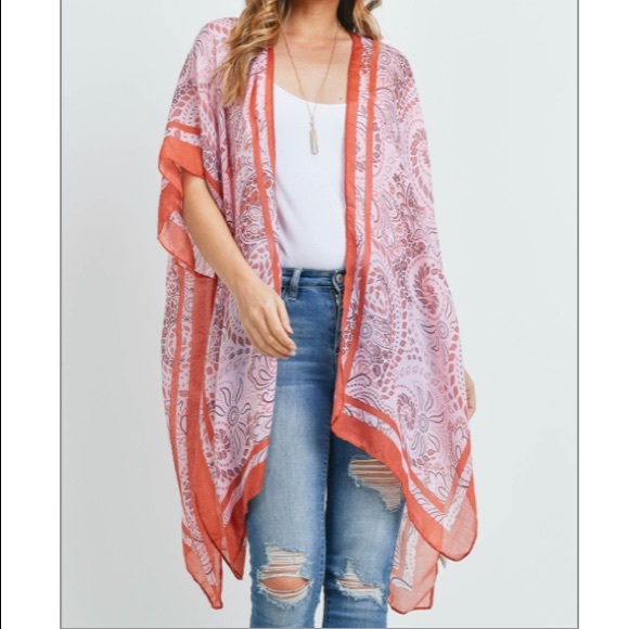 Paisley Print Boho Kimono - Picture 9 of 10